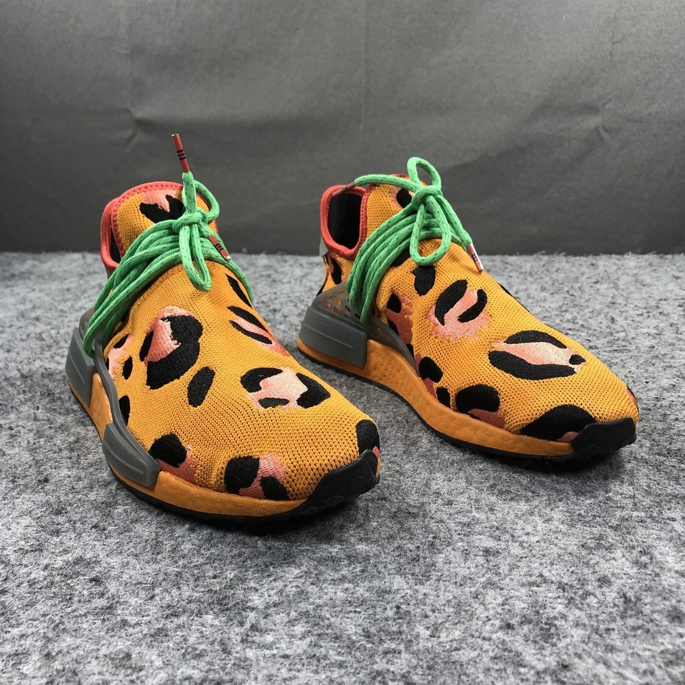 adidas NMD Hu Pharrell Human Race Animal Print Orange GZ4439 Men's Size 10.5